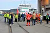 Faren for streik i havnene er ekstremt stor, fordi det er så mange konflikter mellom arbeidskjøperne og bryggesjauere i norske havner, skriver Vegard Holm fra solidaritetsgruppa for havnearbeiderne i denne kronikken. . Dette bildet er fra blokaden av Holship i Drammen 26. april i år.