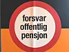 Forsvar offentlig pensjon