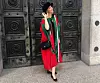 DOKTOR SOLLI: Doktorgraden i politikk tok Solli i Cardiff i Wales. Bildet er fra avslutningsseremonien, graduation, sommeren 2022 - ett år forsinket på grunn av koronapandemien.