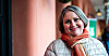 Nataliya Yeremeyeva holdt appell under Ukraina-markeringen på Youngstorget tirsdag ettermiddag.