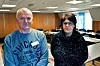 KREVENDE: Hovedtillitsvalgt Jon Asmund Torvik og Kirsten Mikkelsen i NTL Forsvaret har medlemmer med mange spørsmål for tida.