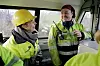 Hos medlemmene: Hagensen likte å være ute og møte medlemmene i forbundet. Høsten 2015 var hun på med toget som kjørte malm mellom Bjørnevatn og Kirkenes i Sydvaranger Gruve.