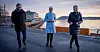 VIL STILLE KRAV: Hurtigrutens Daniel Skjeldam og Hedda Felin støtter LO-leder Peggy Hessen Følsvik i krav om norske vilkår i Norge, også på sjøen.