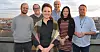 De styrer sammen i Stavanger, med ordfører Kari Nessa Nordtun (Ap) i front: Fra venstre Mimir Kristjansson (Rødt), Eirik Faret Sakariassen (SV), Bjarne Kvadsheim (Sp), Daria Maria Johnsen (MDG) og Frode Myrhol (FNB).