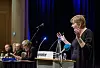 INNSTILLING: Gerd Kristiansen legger fram sekreteriatets innstilling.