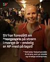 Så glad var SV-leder Kirsti Bergstø da Norgespris ble presentert av regjeringen.