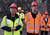 LO-leder Peggy Hessen Følsvik og samferdselsminister Jon-Ivar Nygård var med på å markere LO-koodinatorenes innmarsj i Statens vegvesen.