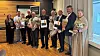 Trondheim: fra venstre ser vi Ann Kristin Henriksen og Odd Taftø fra styret, 40-årsjubilanten Bente Pinslund, 50-årsjubilantene Stein Ramlo, Egil Røsbjørgen, Arvid Rian, Erling Hansen og Anders Lefstad, og 25-årsjubilantene Bjørn Håvard Rønningen og Sissel Skavland.