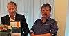 50-årsjubilant: 26. juni ga leder i avdeling 4 Nordland, Kenneth Jensen (til høyre), 50-årsjubilanten fra private anlegg, Are Hilmar Skundberg, blomster og diplom for langt medlemskap. Utdelingen skjedde i Mosjøen.