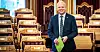 Finansminister Trygve Slagsvold Vedum er lover bedre tider.