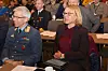 Stedfortredende forsvarssjef, Erik Gustavson (t.v.) og leder av utenriks- og forvarskomiteen på Stortinget, Anniken Huitfeldt, gjester landsmøtet.