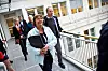 MEKLING: Nestleder i NFF, Rita Bråten ankommer Riksmeklerens kontor før mekling i statsoppgjøret.