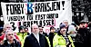 FOR FORBUD: Tillitsvalgte og streikende møtte opp utenfor Stortinget. Nå sier NHO Service og Handel at de ikke ønsker krig om bransjen.