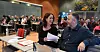 Arbeidsminister Tonje Brenna gjestet LOs regionkonferanse for Akershus fredag. Her med regionleder Torbjørn Næss.