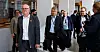 STATSOPPGJØRET: Klokka 12 møter statens personaldirektør Gisle Norheim (f.v.) LO Stat-leder Egil André Aas og de andre hovedsammenslutningene til kravoverlevering.