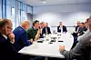 SIGNERINGSMØTE: Representanter for de fire nordiske faforeningene møtte ledelsen i Nokas til signering av den første ESU-avtale et norsk vaktselskap inngår.