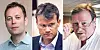Kandidater til ledervervet i LO Stat: Ragnar Bøe Elgsaas (forbundssekretær, NTL), Egil Andre Aas (leder, NOF) og Eivind Gran (nestleder, LO Stat)