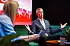 PÅ VALG: Et intervju med Fellesforbundets høyst sannsynlig påtroppende forbundsleder Christian Justnes åpnet seansen.