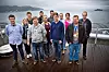 Marius Krog Bexrud (f.v.), Erina Bryn Kjær, Stian Søllesvik, Rino Sannes, Ilja Vasilijev, Renate Lie, Fredrik Sørvik, Kim Helge Johansen, Jan Martin Andersen, Berit Øverby, Mats Erik Mathisen og Jostein Samuelsen, ser frem til å ta fatt på arbeidsoppgaven med å jobbe frem et forslag til egne vedtekter for ungdomsutvalget i Sjømannsforbundet.