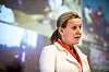 ENGASJERT: Trude Jacobsen startet den frivillige organisasjonen 'Dråpen i havet', og delte torsdag sine erfaringer med Kartellkonferansen.