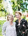TEAM: Klinisk barnevernspedagog Gro Irene Skjennum (t.v) og psykologspesialist Andrea Melø jobber for å forhindre akutte innleggelser.