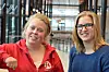 FAGSKOLEN: Ida Eugenie Fosse Andersen og Rebecca Kristensen er deltidsstudenter på elkraftstudiet på Fagskolen i Oslo.