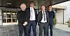 VANT: Disse fire var sentrale i rettssaken for Fagforbundet i Drammen tingrett. Fra venstre: Konsulent og Fagforbundet-medlem Jo Bull Strømholm, Tenden-advokater Kjetil Baustad Egelie og Kjetil Edvardsen og konsulent og Fagforbundet-medlem Petter Eriksen.