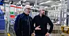 Pålegg: NNN-tillitsvalgt Trond Juliussen og konserntillitsvalgt for LO i Nortura Kenneth Johansen viste oss rundt på fabrikken i Sarpsborg.