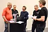 REDAKSJONSKOMITEEEN: Landsstyremøtets redaksjonskomité i arbeid.