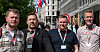 Markus Hansen (EL og IT), Frode Engen (Norsk Arbeidsmandsforbundet), samt Kenneth Olderøien og Christian Justnes (Fellesforbundet) er alle i forbund som er særlig rammet av asbest- og kvartsstøvfarer. Her omgitt av mye stein og betong, som inneholder kvarts.