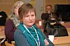 Helene Harsvik Skeibrok på konferanse da hun var yrkesseksjonsleder for helse og sosial i Fagforbundet Hedmark.