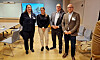 MØTTE STATSRÅDEN: Dnmf-leder Hege Merethe Bengtsson, NSOF-leder Hans Sande og NSF-leder Kurt Inge Angell møtte statsråd Cecilie Myrseth.