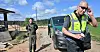 NTL-tillitsvalgt Pål Andresen Skaufjord i Arbeidstilsynet synes det var spennende å utføre sponante inspeksjoner med kolleger i Litauen. Her med Daniel fra Grensepolitiet.
