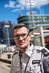 SIKKERHET: John Anders Hagen, vekter i Securitas.