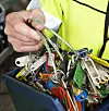 HÅPLØST: 300 nøkler som ikke er sortert etter ruta. - Håpløst, mente renovatører.