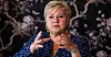 Statsminister Erna Solberg (H) møtte pressen på Blom restaurant på åpningsdagen av Arendalsuka mandag.