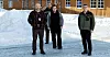 KUTT GIR BEKYMRING: Hva skjer med den helt nødvendige lokalkunnskapen når jobbene sentraliseres? Det er et spørsmål som bekymrer f.v. økonomimedarbeider Kjell Olav Nordbekk, kjøkkensjef Per Erik Wilhelmson, økonomimedarbeider Tea Kjærnli Søgaard og hovedtillitsvalgt Tor Kristian Godlien i NTL Forsvar.