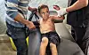 En liten gutt var blant dem som ble såret i et israelsk droneangrep mot flyktningleiren Nuseirat i Gaza 19. oktober 2025.
