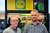 Pål Rostad, leder i LO-utvalget i Felleskjøpet Agri (til venstre) og Bjørn Anders Jonassen , forbundssekretær i Transportarbeiderforbundet er mellomfornøyde med resultatet av forhandlingene med Felleskjøpet Agri.