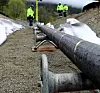 North Sea Link er den 13. overføringskabelen mellom Norge og utlandet. Her jobbes det med å legge kabelen.