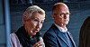LO-leder Peggy Hessen Følsvik og NHO-direktør Ole Erik Almlid møttes til debatt under Arendalsuka tirsdag.