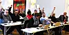Skolenes landsforbund vil bli et mer attraktivt forbund for studenter og unge. Her stemmer landsstyret over forslagene.