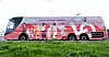 Denne LO-bussen fraktet Ap-topper i valgkampen i 2023.