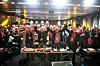 Det nye utvidede arbeidsutvalget i Transportarbeiderforbundet ble enstemmig valgt på landsmøtet i dag. Fra venstre Terje Samuelsen (2. nestleder), Dag-Einar Sivertsen (1. sekretær), Lars M. Johnsen (1. nestleder) og Roger Hansen (leder).