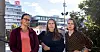 De ønsker seg tariffavtale og fortviler over at ikke de ulike forbundene i LO kan bli enige om hvor de hører hjemme. F.v. Lene Wetteland, Helsingforskomiteen, Anita Sæterøy og Emma van de Wetering fra Foreningen Fri.