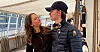 Dennis Karlsen tar farvel med Heidi Ellefsen etter fire ukers seilas fra Spania. – Jeg har lært så mye, ikke minst å ta ansvar, sier han.