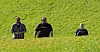 I likhet med golf blir det tilbakelagt tusenvis av skritt mellom slagene. Jøran Næstby fra Datec, Knut Kristian Saxebøl fra Caverion og Kristine Wendt fra Elektromontørenes Forening Oslo/Akershus går til neste kurv.