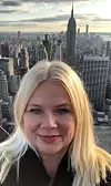 Forbundsleder Elin Roverudseter i Kabinansattes Forbund.
