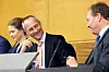 SKATTEREFORM: Professor Gunnar Schjelderup (i midten) var med i Scheel-utvalget som så på skattesystemet i Norge.