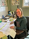 AGRONOM: Agronom Jessica Rutten. Det er mye logistikk og administrasjon som skal til.